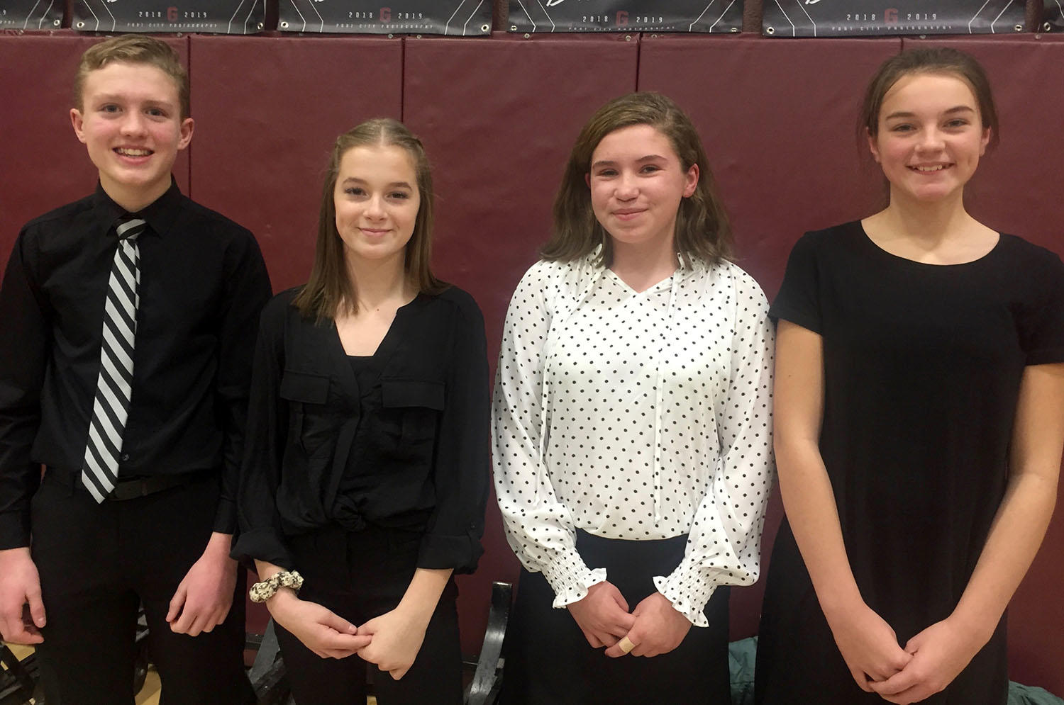 Photo of BWMS students at the District II Honors Choral Festival
